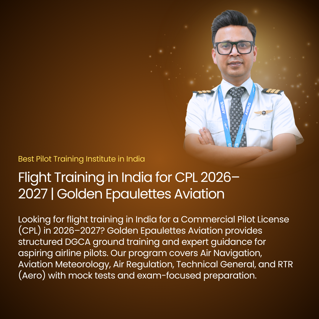 Flight Training in India for CPL 2026–2027 | Golden Epaulettes Aviation